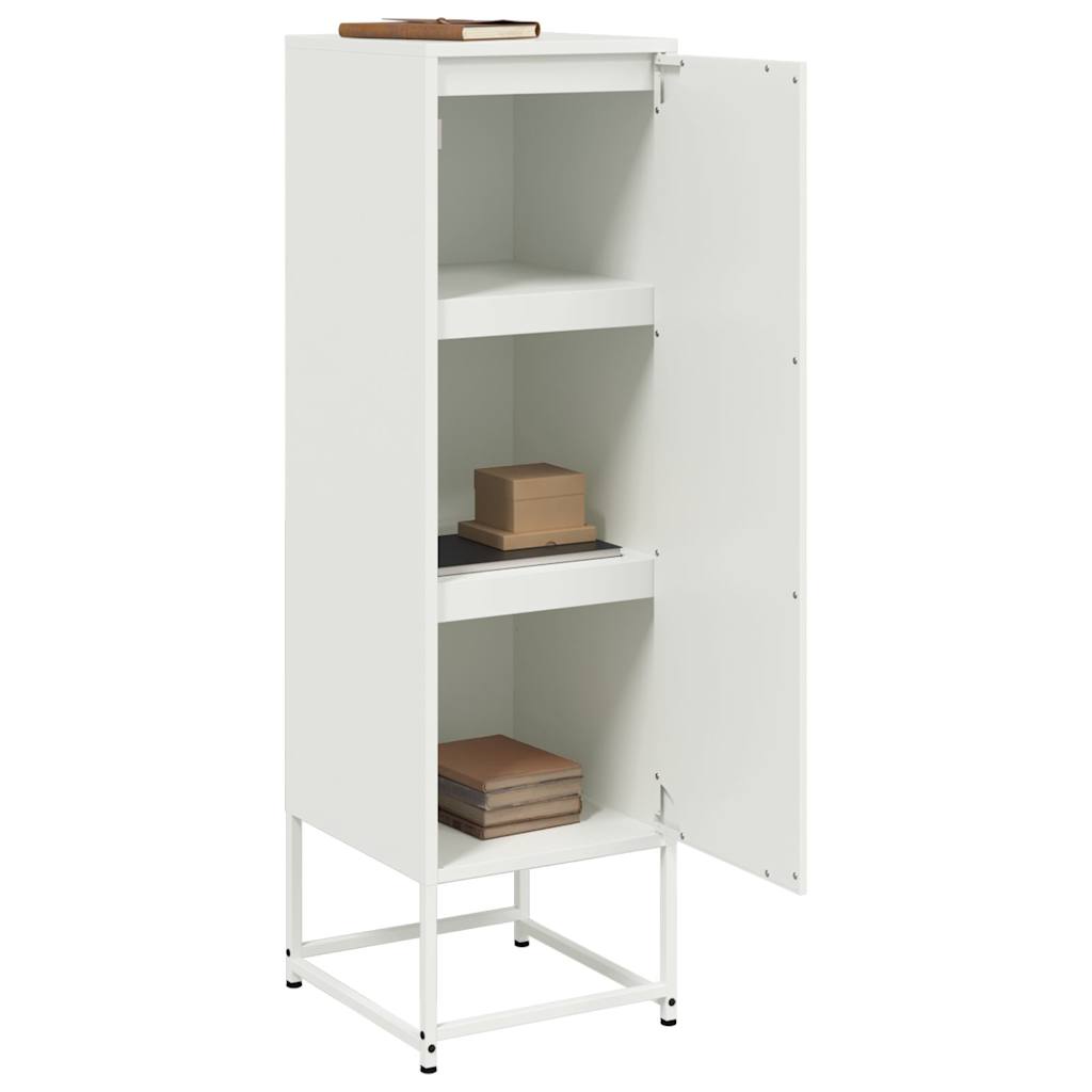 skab 36x39x123 cm stål hvid