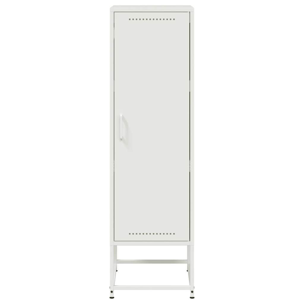 skab 36x39x123 cm stål hvid