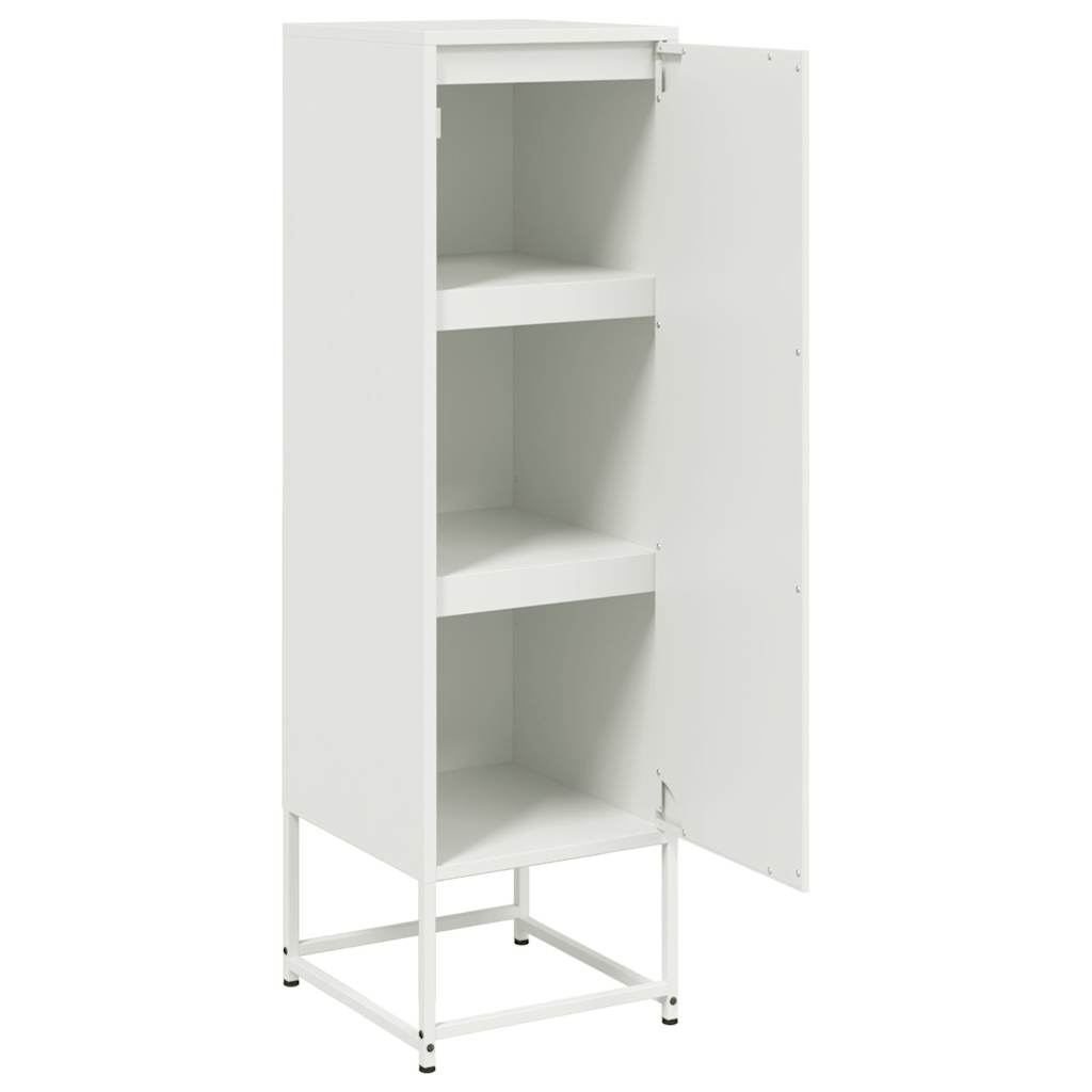 skab 36x39x123 cm stål hvid