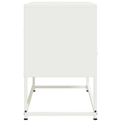 tv-bord 68x39x60,5 cm stål hvid