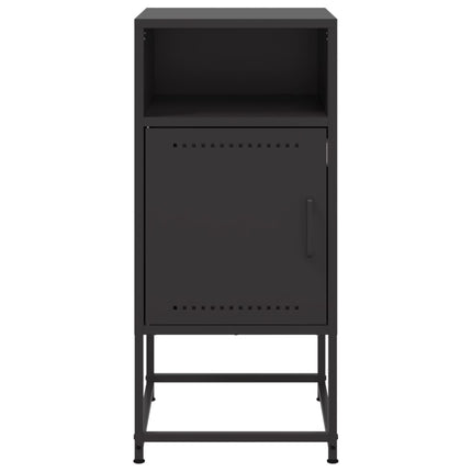 sengeborde 2 stk. 36x39x78 cm stål sort