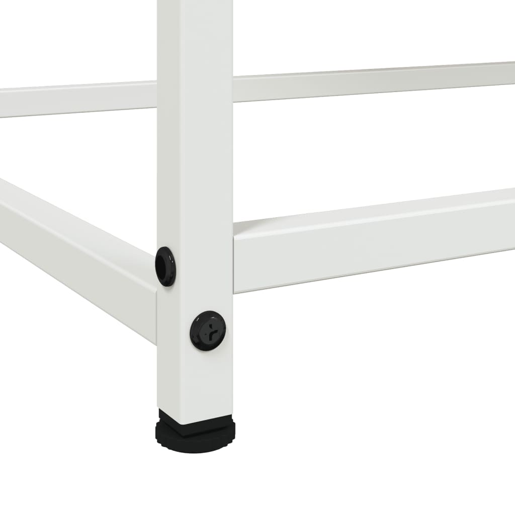 skænk 100,5x39x107 cm stål hvid