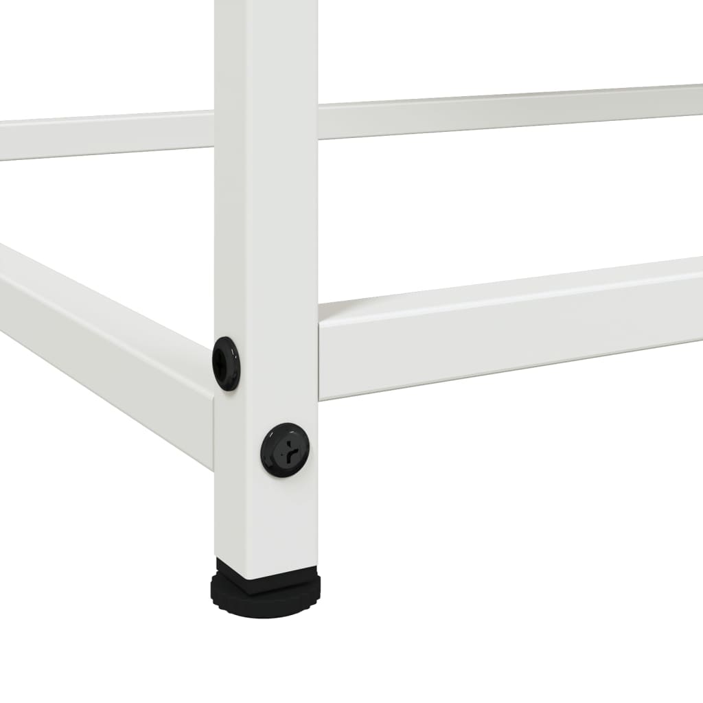 skænk 100,5x39x107 cm stål hvid