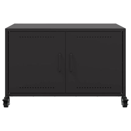 tv-bord 68x39x43,5 cm stål sort