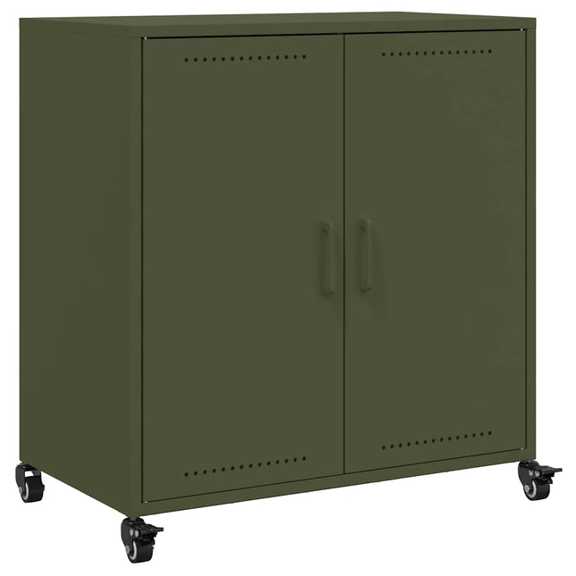 skab 68x39x72 cm stål olivengrøn