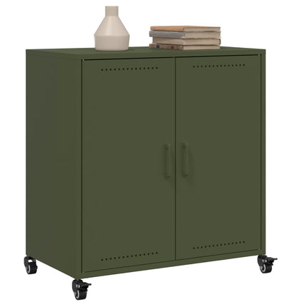 skab 68x39x72 cm stål olivengrøn