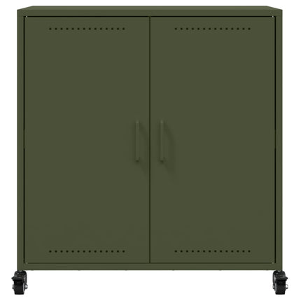 skab 68x39x72 cm stål olivengrøn