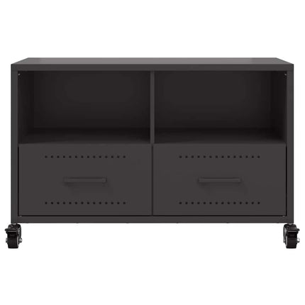 tv-bord 68x39x43,5 cm stål sort