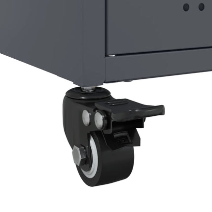 tv-bord 68x39x43,5 cm stål antracitgrå