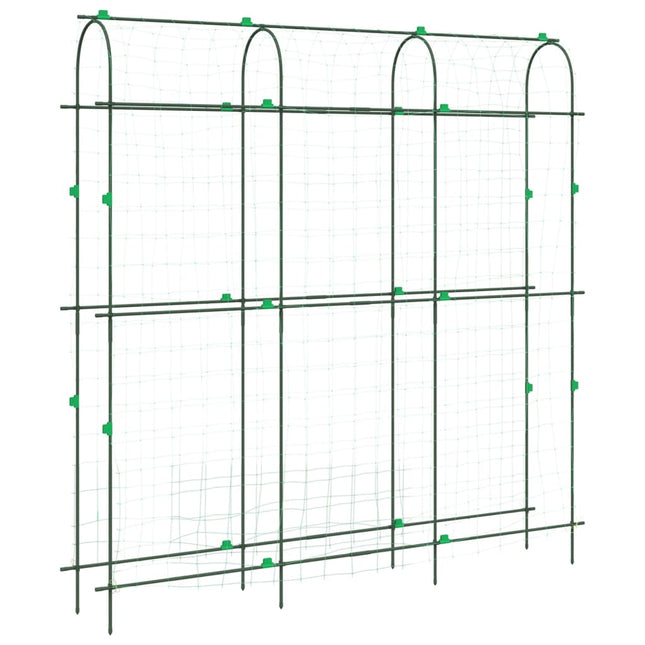 espalier til klatreplanter 181x31x182,5 cm U-ramme stål