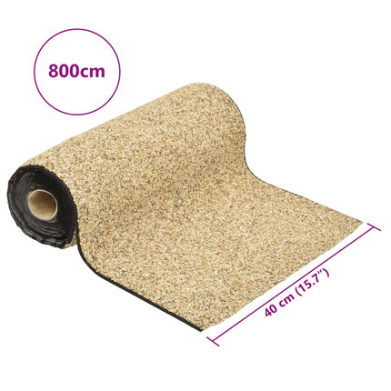 stenfolie 800x40 cm naturlig sandfarve