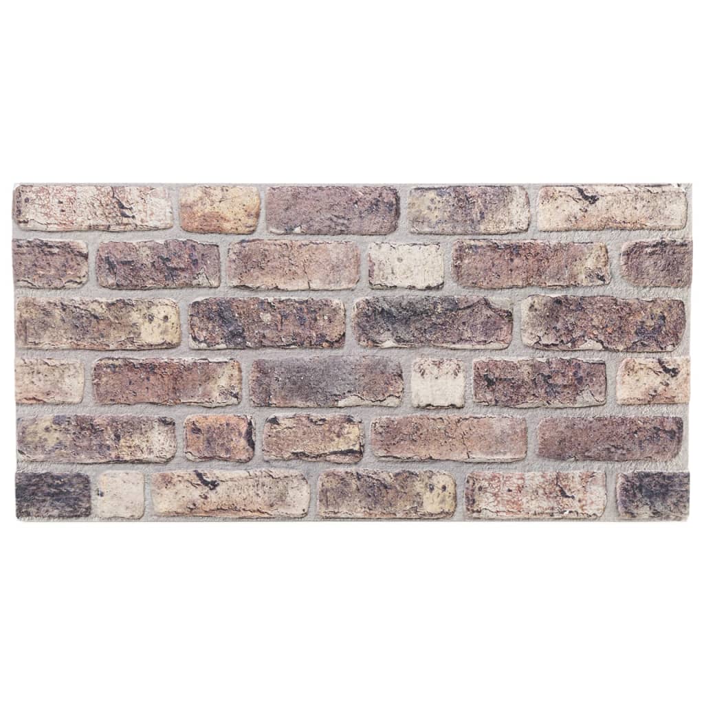 3D-vægpaneler 10 stk. 100x50 cm EPS mørkebrun