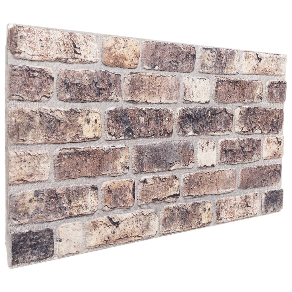 3D-vægpaneler 10 stk. 100x50 cm EPS mørkebrun