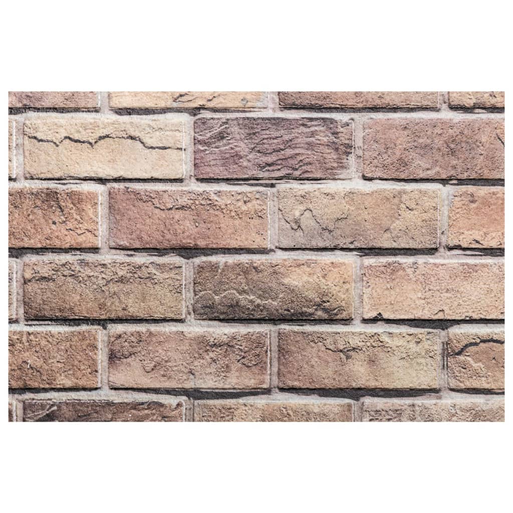 3D-vægpaneler 10 stk. 100x50 cm EPS brun