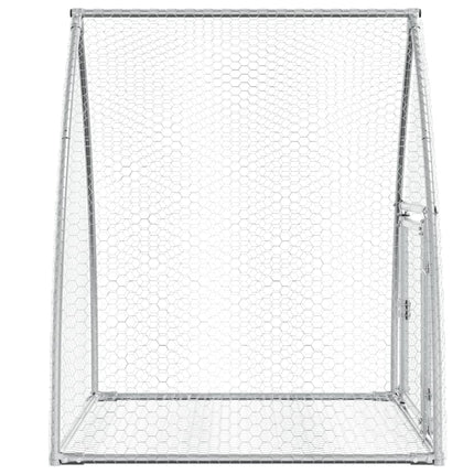 kaninbur 105x100x120 cm galvaniseret stål sølvfarvet