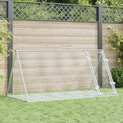 kaninbur 200x105x91 cm galvaniseret stål sølvfarvet