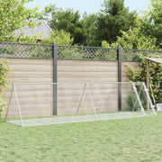 kaninbur 400x105x91 cm galvaniseret stål sølvfarvet
