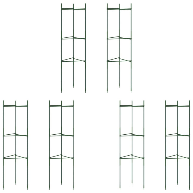 espalierer til tomater 6 stk. 116 cm stål og PP