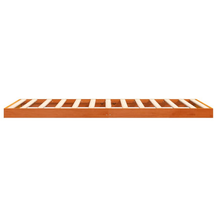 sengeramme 100x200 cm massivt fyrretræ gyldenbrun
