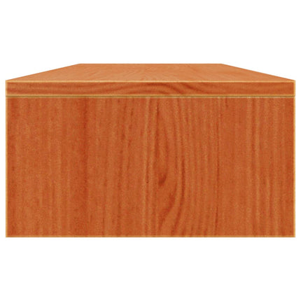 skærmholder 100x24x13 cm massivt fyrretræ gyldenbrun