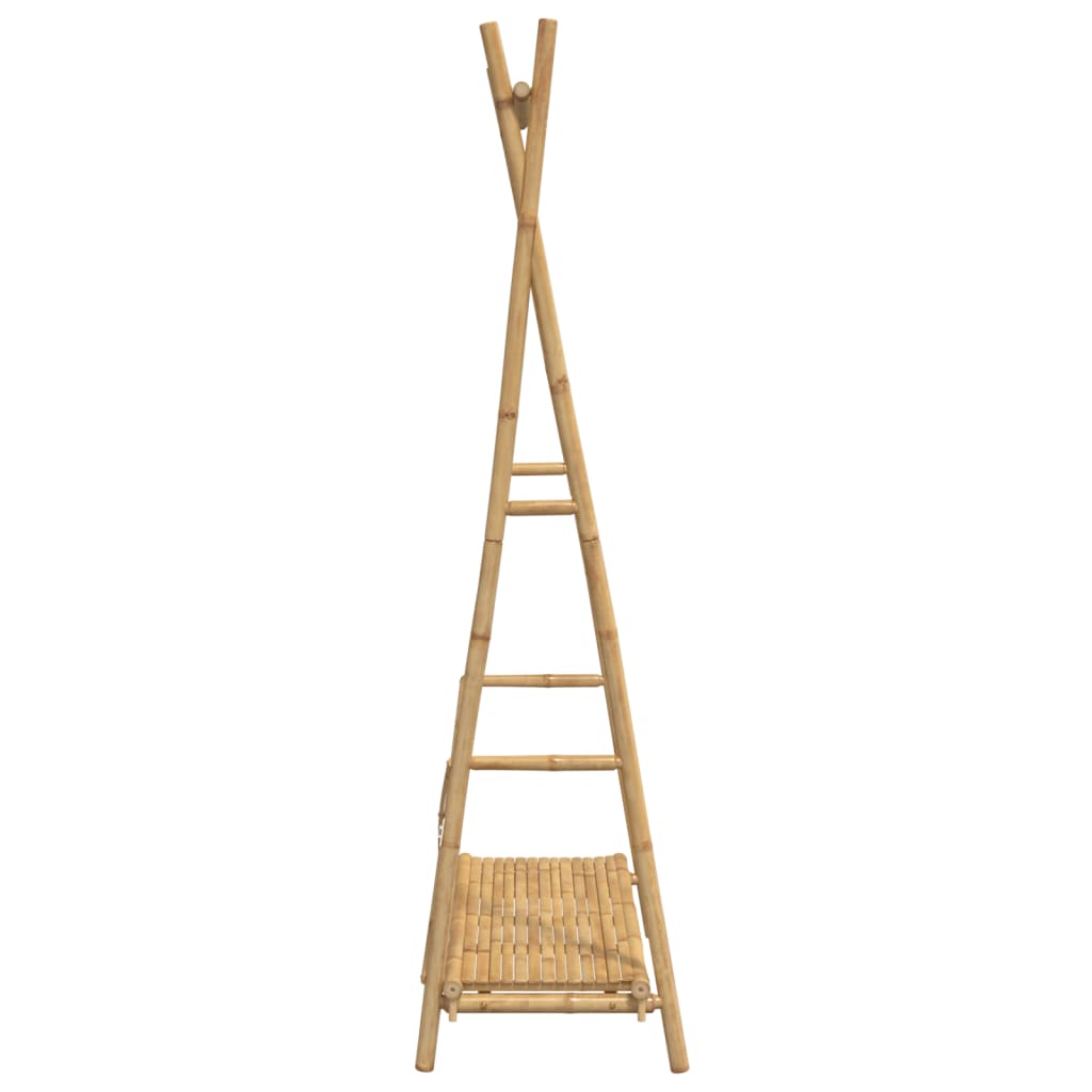 tøjstativ med hylde 102x50x190 cm bambus