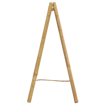 dobbelt håndklædestativ 90x50x100 cm 4 stænger bambus