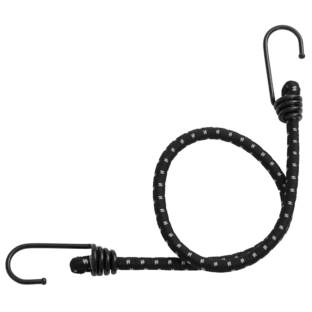elastiksnore 50 stk. med reflekstriber og kroge 46 cm