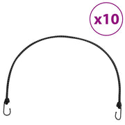 elastiksnore 10 stk. med refleksstriber og kroge 100 cm