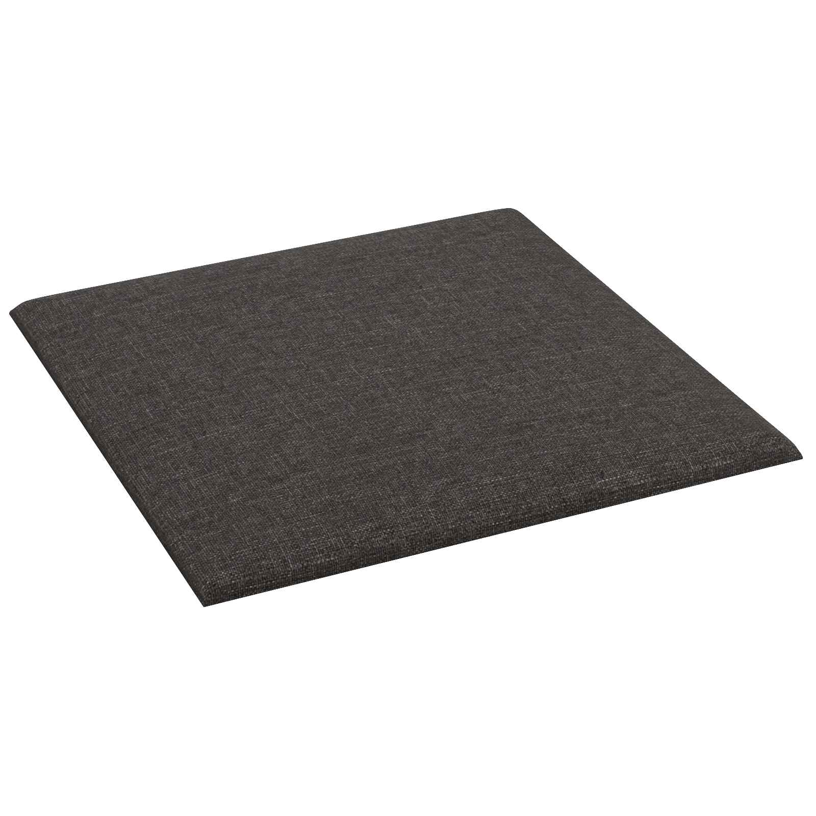 Væghovedgærde 12 pcs Mørkegrå 30 x 30 cm Stof