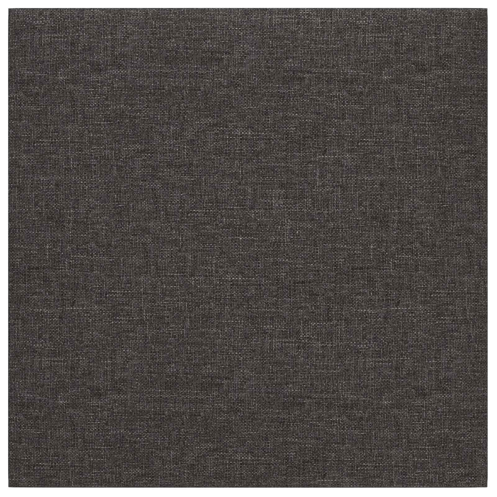 Væghovedgærde 12 pcs Mørkegrå 30 x 30 cm Stof