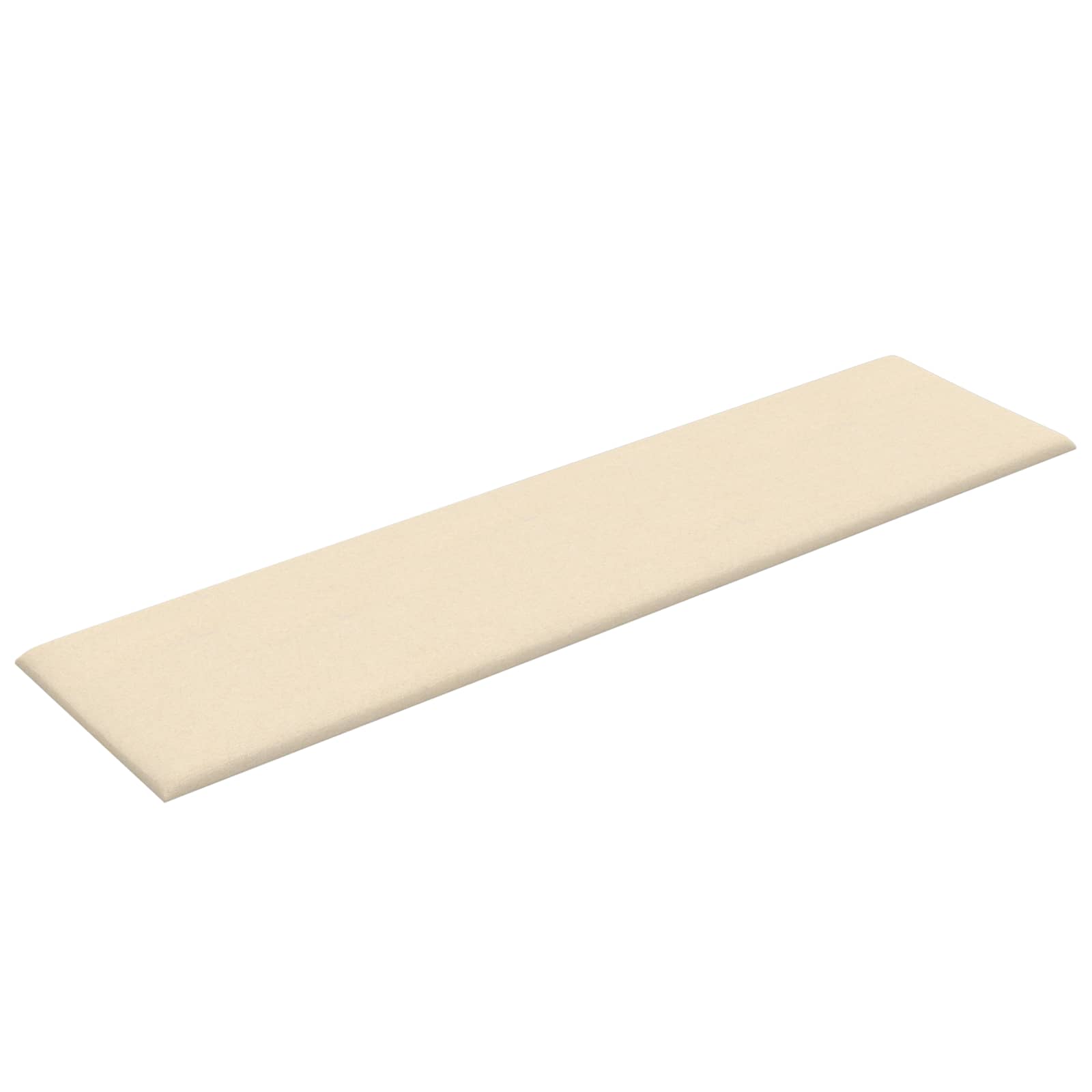 Væghovedgærde 12 pcs Creme 60 x 15 cm Stof