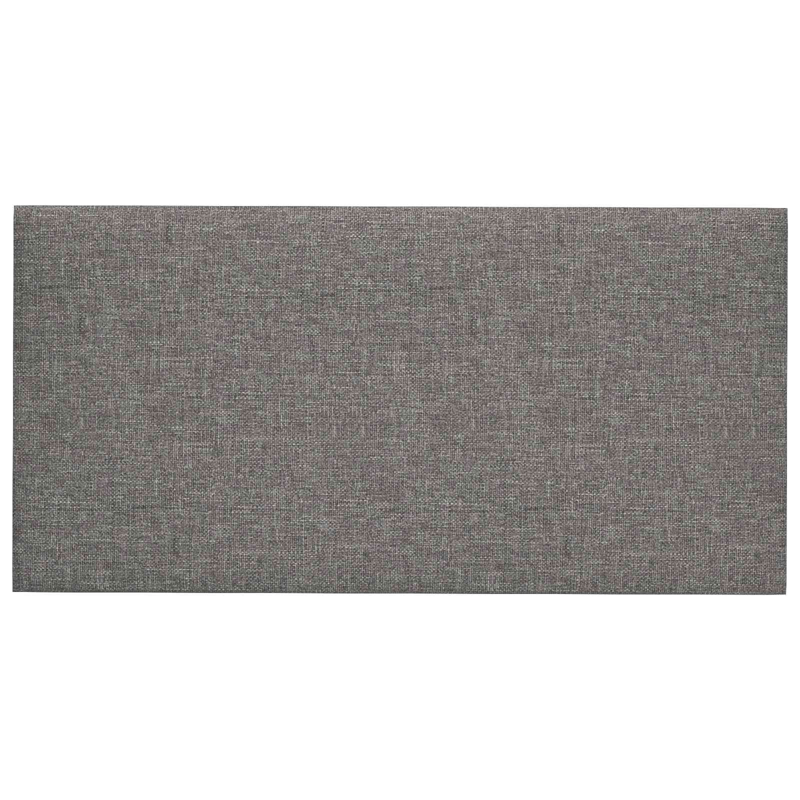Væghovedgærde 12 pcs Lysegrå 60 x 30 cm Stof