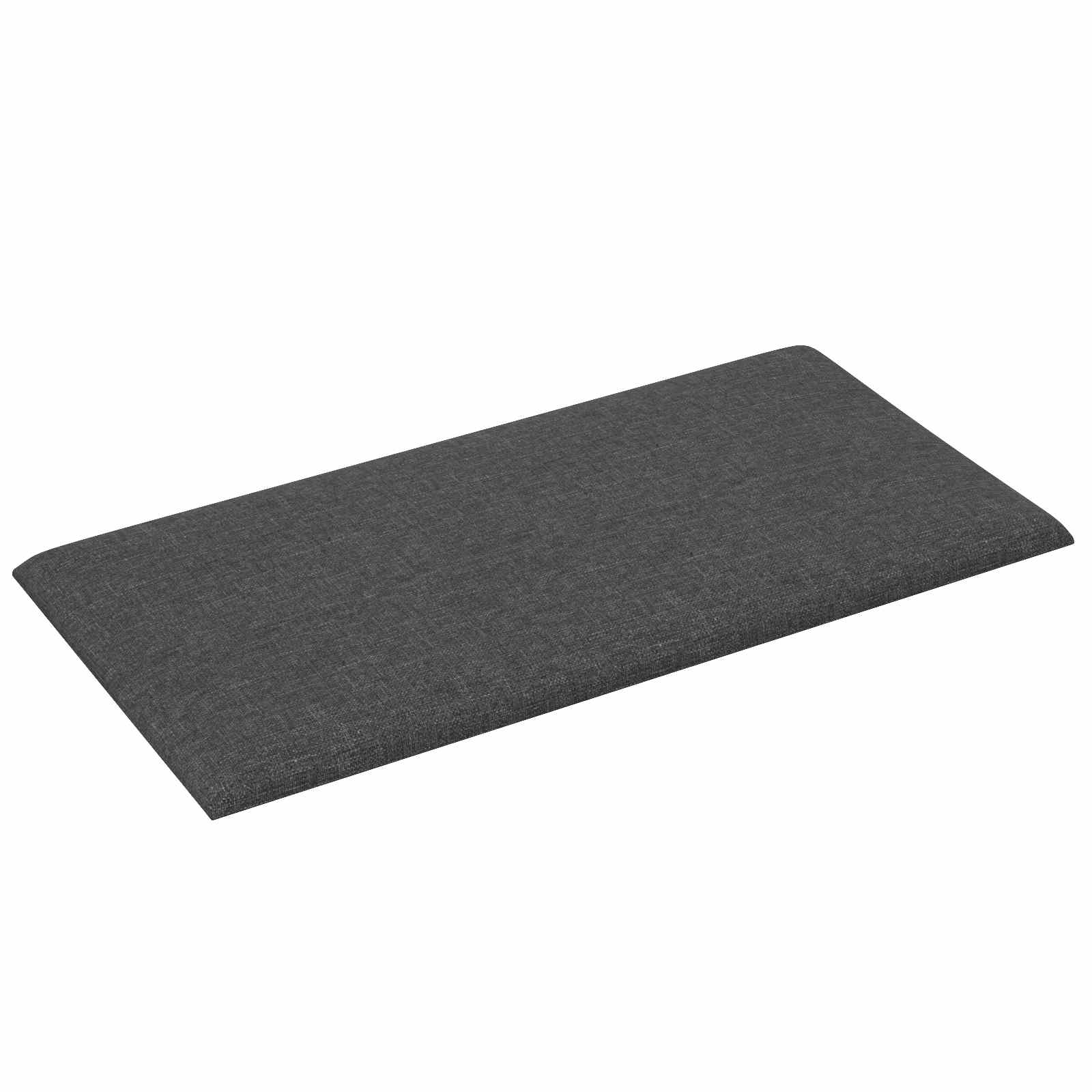 Væghovedgærde 12 pcs Mørkegrå 60 x 30 cm Stof