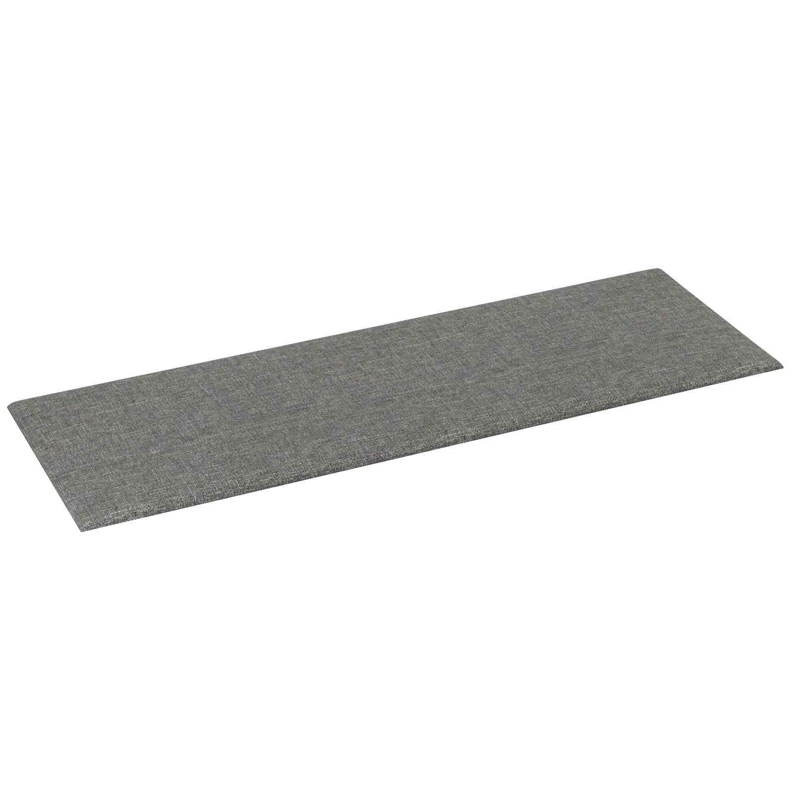 Væghovedgærde 12 pcs Lysegrå 90 x 30 cm Stof