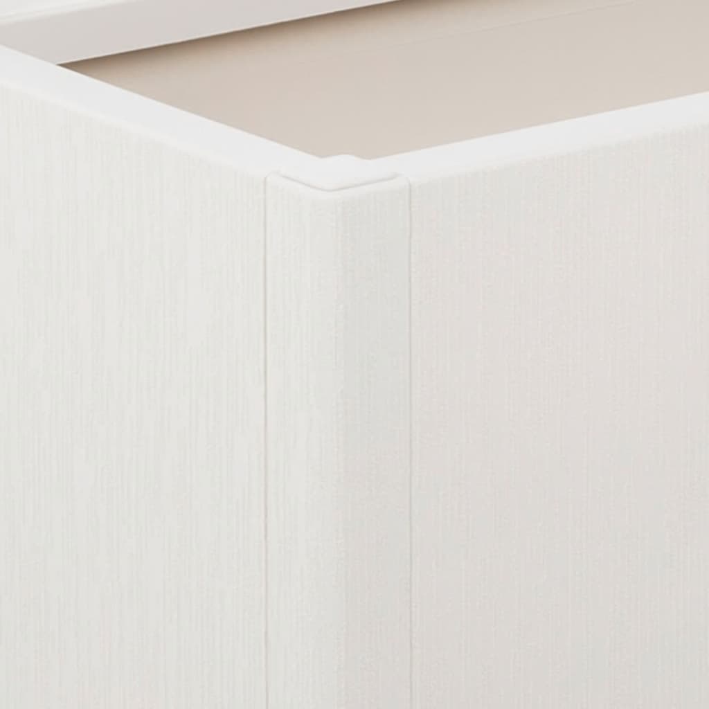 plantekasse med espalier 80x36x140 cm PP hvid