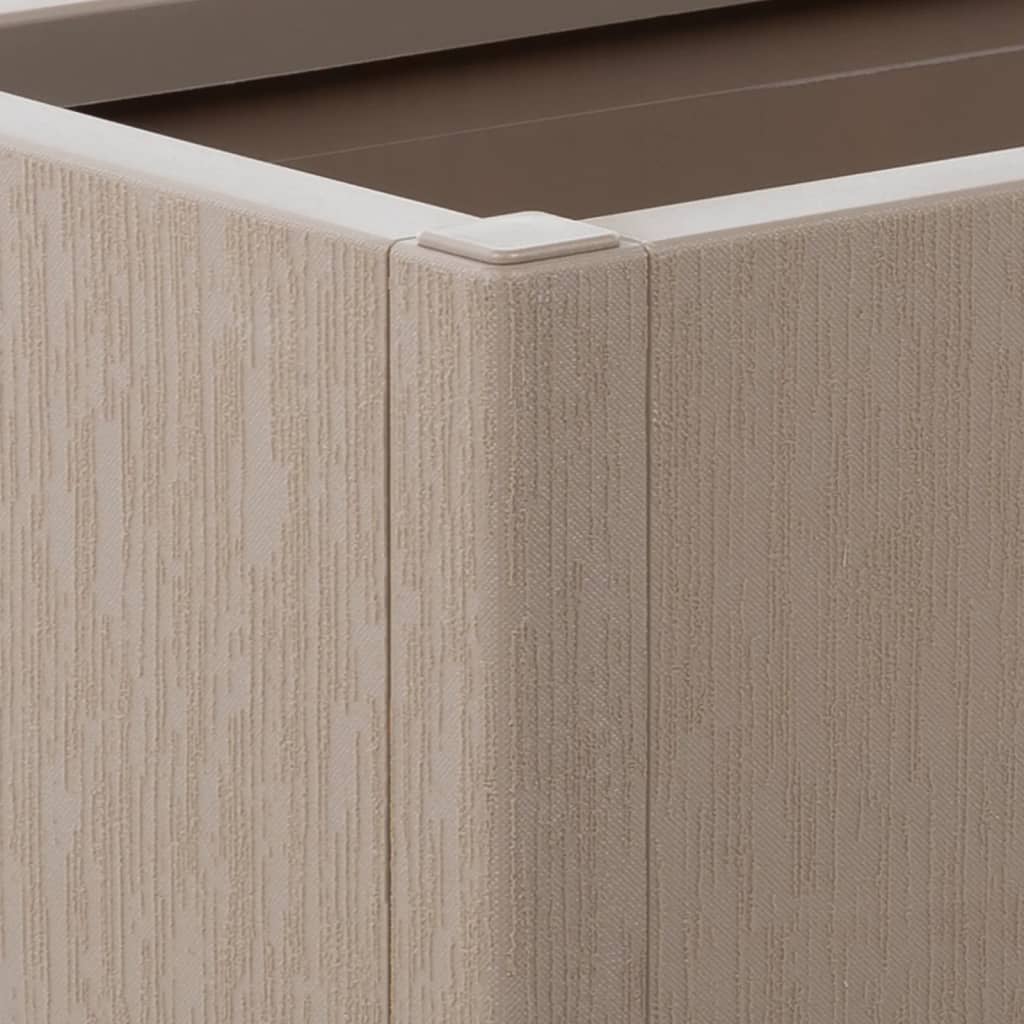 plantekasse med espalier 80x36x140 cm PP lysebrun