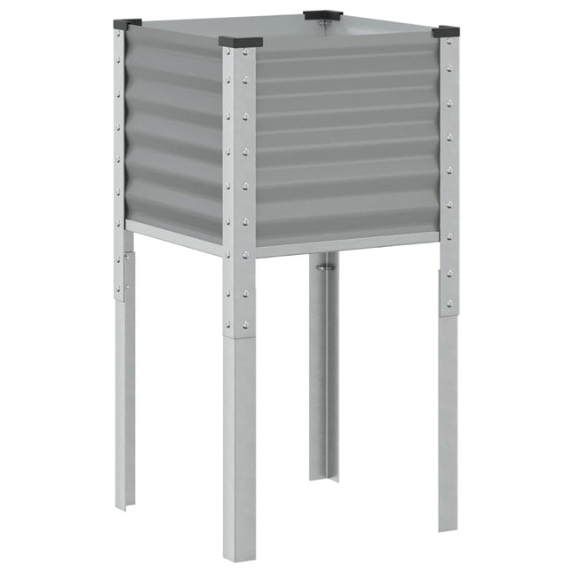 plantekasse 45x45x88 cm stål grå