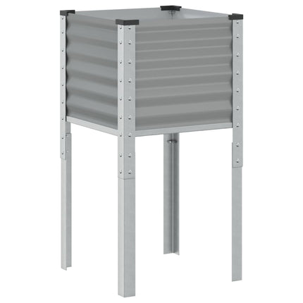 plantekasse 45x45x88 cm stål grå