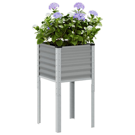 plantekasse 45x45x88 cm stål grå