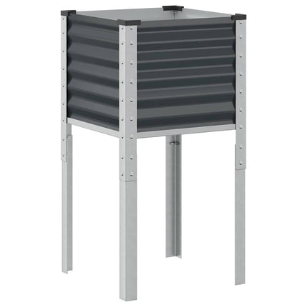 haveplantekasse antracit 45x45x88 cm stål