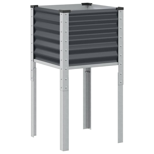 haveplantekasse antracit 45x45x88 cm stål
