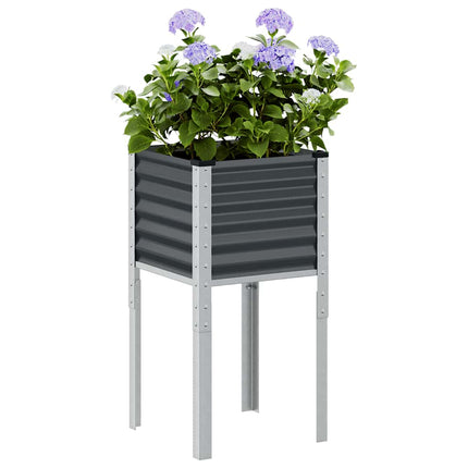 haveplantekasse antracit 45x45x88 cm stål