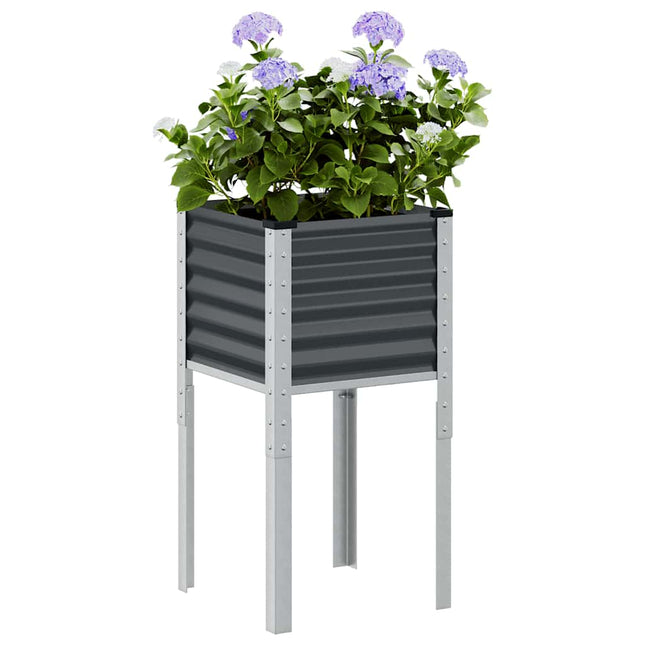 haveplantekasse antracit 45x45x88 cm stål