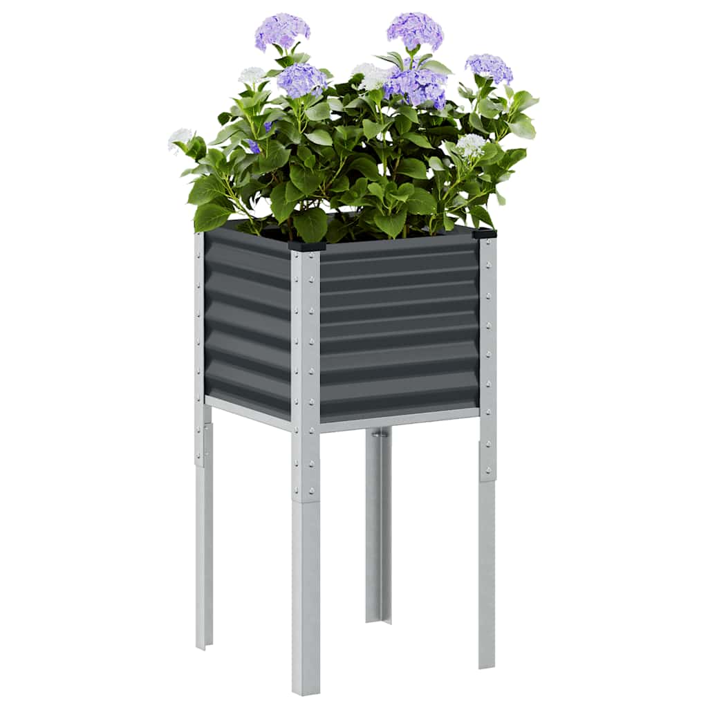Haveplantekasse Antracit 45x45x88 Cm Stål - Vidaxl