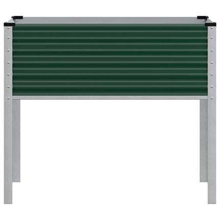 haveplantekasse grøn 100x45x90 cm stål