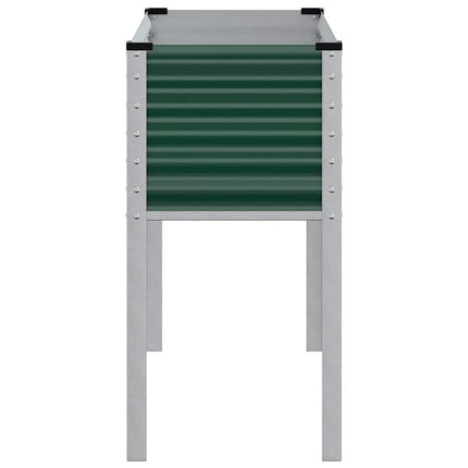 haveplantekasse grøn 100x45x90 cm stål