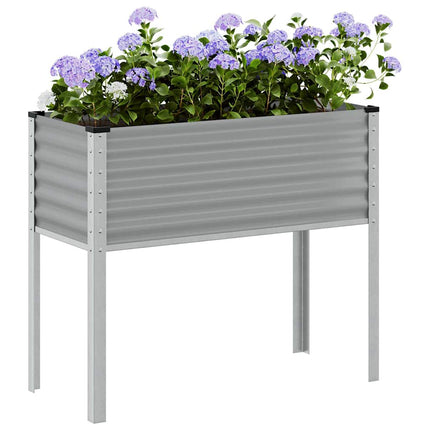 plantekasse 100x45x90 cm stål grå