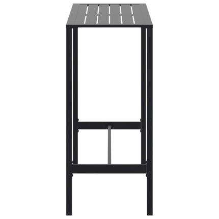 barbord 100x50x110 cm pulverlakeret stål sort
