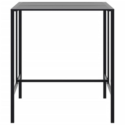 barbord 100x100x110 cm pulverlakeret stål sort
