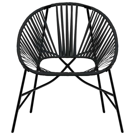 havestolssæt 3 stk. polyrattan sort